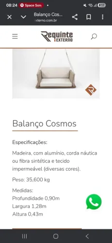 Balanço Cosmos área externa