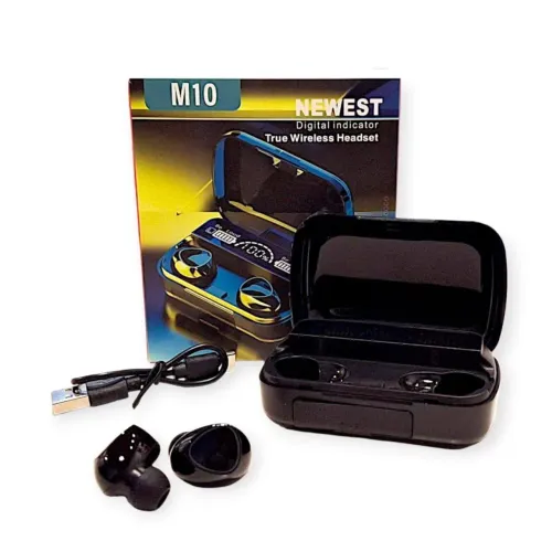 Fone de Ouvido Bluetooth TWS M10 V5.3 BT WIRELESS 
