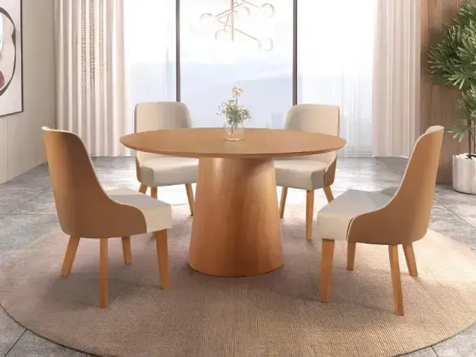 MESA DE JANTAR REDONDA 1.50 (SOMENTE A MESA)