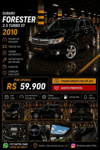Subaru Forester XT 2.5 16V 4X4 Turbo Aut. 2010