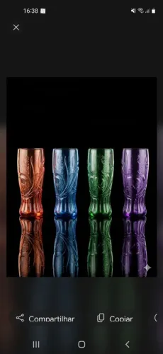 Kit 4 Copos Coca-Cola Vidro Coloridos - Coleção / Impecáveis