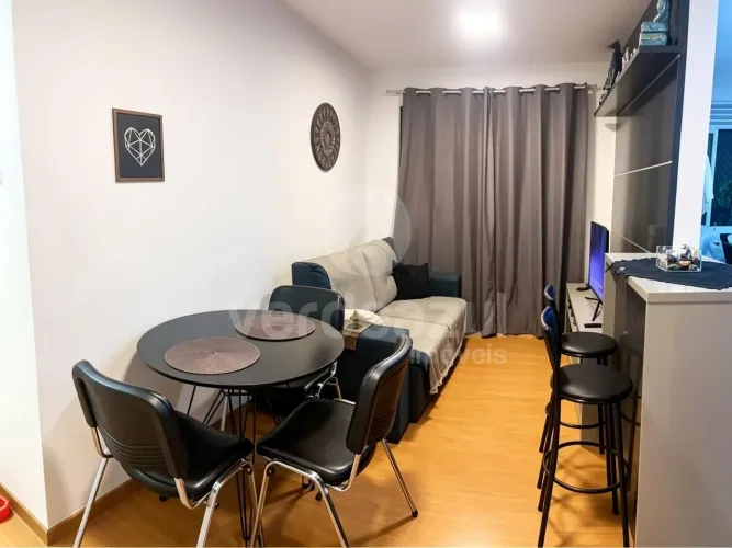 Apartamento planejado com 2 quartos, vaga no Parque Industrial em Campinas-SP.