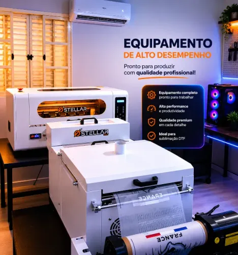 DTF TÊXTIL INDUSTRIAL 2 CABEÇAS XP600 + FORNO | 13m/h | IMPRIMINDO PERFEITAMENTE