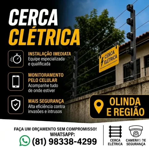 Instalação e Manutenção de Cerca Elétrica em Olinda