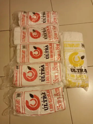 VENDO milheiros de sacolas brancas para embalagem