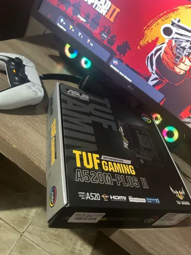 Combo Ryzen 5 5500 Lacrado + Placa Mãe ASUS TUF A520M-Plus