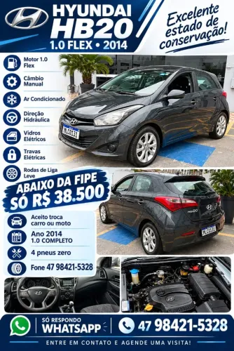 Hyundai HB20 C./c.plus/c.style 1.6 Flex 16V Mec. 2013