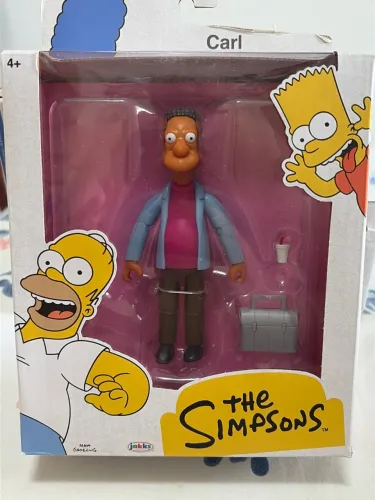 Action figure Simpsons Jakks pacific, Carl, 5 polegadas, novo e original 