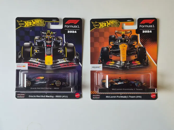 Combo 2 Miniaturas Hot Wheels Fórmula 1 Premium