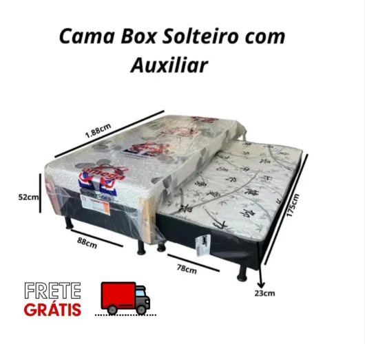 Super Oferta do Dia!!Cama box com Auxiliar com Frete grátis!!