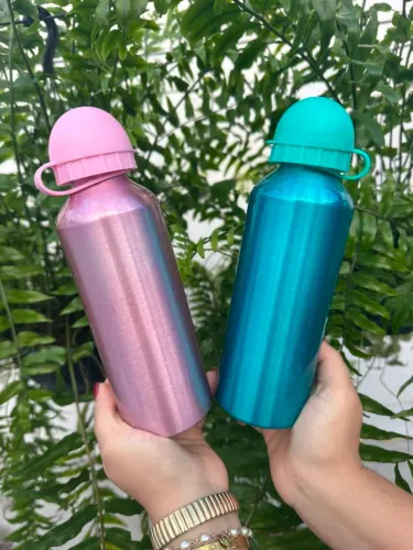 Garrafa squeeze 500ml em alumínio