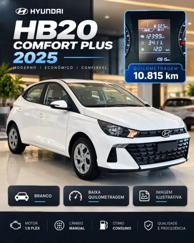 Hyundai HB20 Comfort Plus 1.0 Flex 12V Mec. 2025