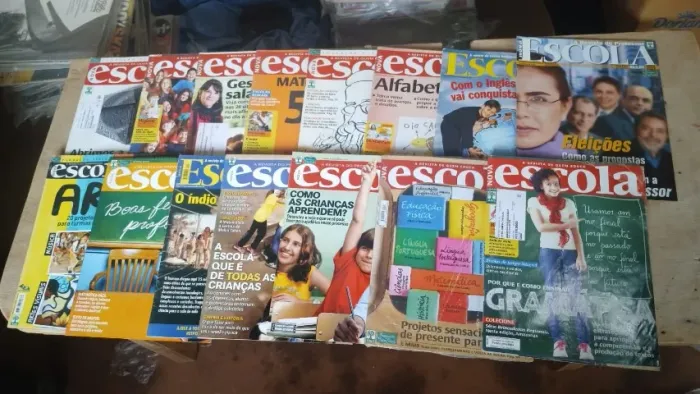 nova escola e outros - revistas para professores - pacote com 15  - + 3 revistas de brinde