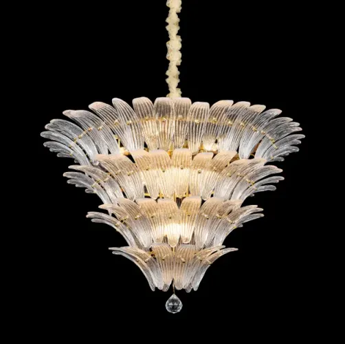 Lustre Redondo Moderno Cristais Arqueado Vertical Luxo Alta * NOVO SEM USO