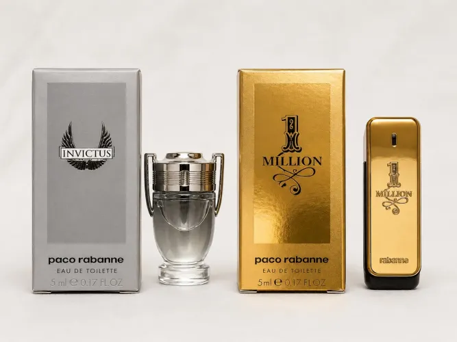 Miniaturas Paco Rabanne - Invictus 5ml + 1 Million 5ml | Originais