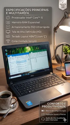 NOTEBOOK DELL VOSTRO | SSD | 8GB RAM | BIOMETRIA | BATERIA NOVA
