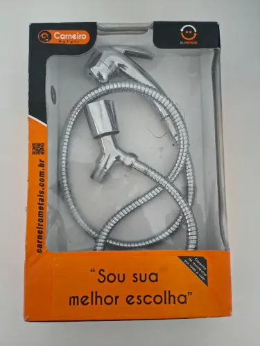 Ducha Higiênica Carneiro Metais Cromada com Registro e Gatilho - Nova