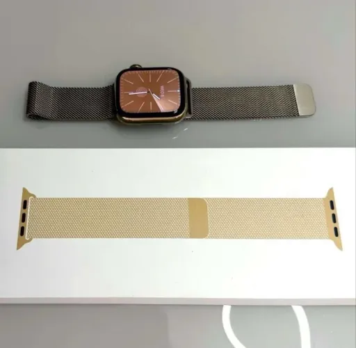 Apple Watch Series 9 - 41mm - Stainless Steel Dourado - GPS + Cellular