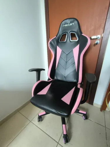 Cadeira gamer rosa infatil