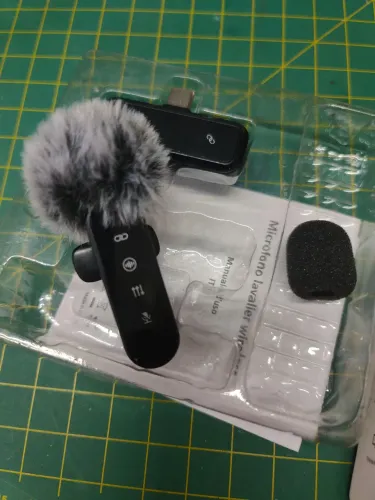 Microfone de lapela sem fio