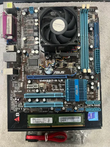Kit placa mãe M4N68T-M LE + 2GB + Phenom (tm) II X2 550