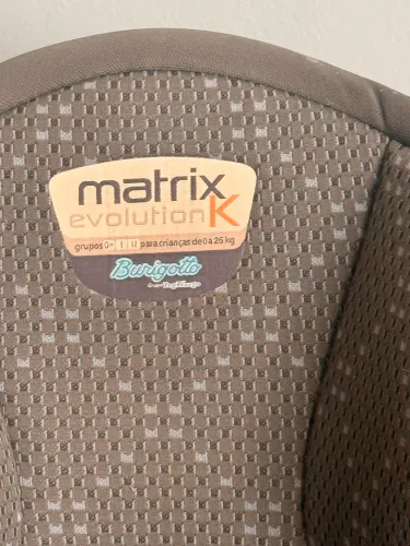 Cadeira para Auto Burigotto Matrix Evolution K 0 a 25KG