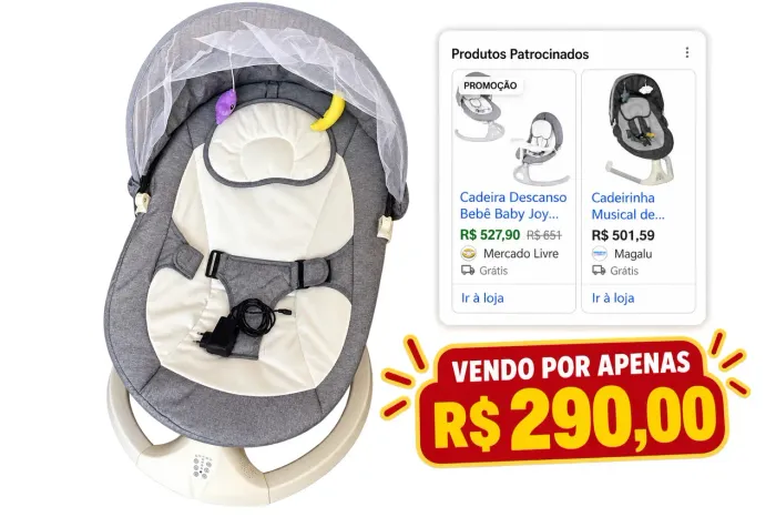 Cadeira de descanso elétrica infantil 