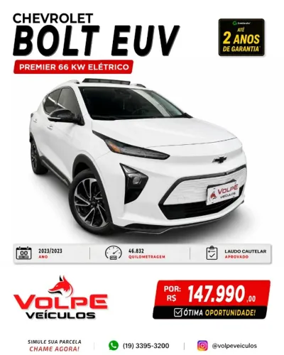 Chevrolet Bolt EUV Premier 203cv (elétrico) 2023