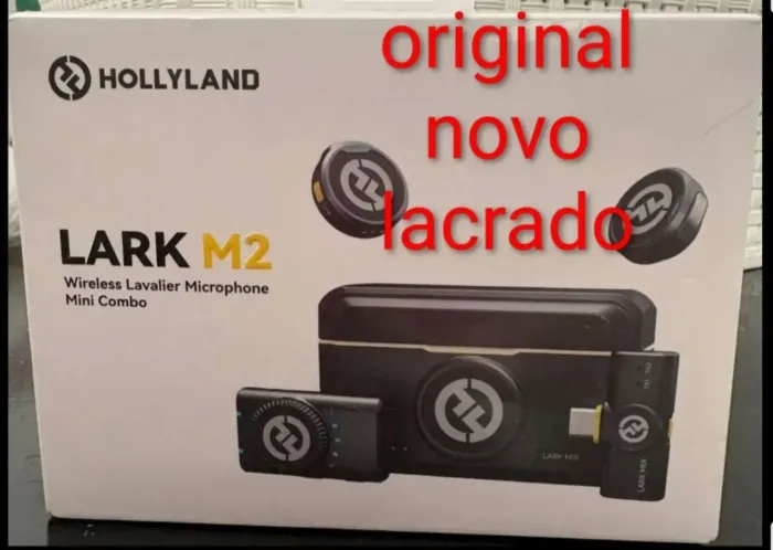 Microfone de lapela.