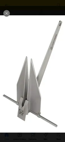 ÂNCORA ALUMÍNIO 4k<br>? Peso: 4,08 kg ? Comprimento: 79 cm ? Material: liga de alumínio