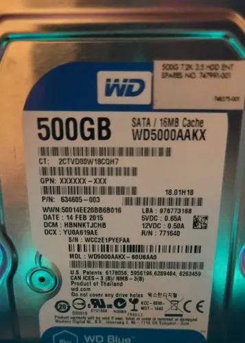 HDD WD 500gb