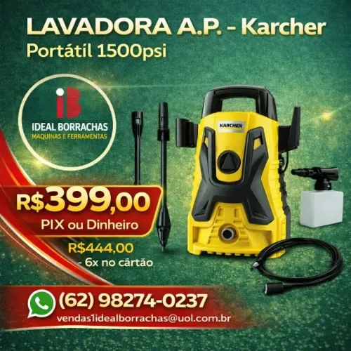 Lavadora Alta pressão Portátil 1500psi
