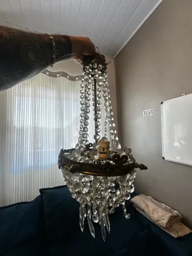 Lustre cristal luxo