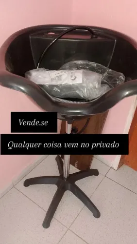 Lavatório de cabelo.