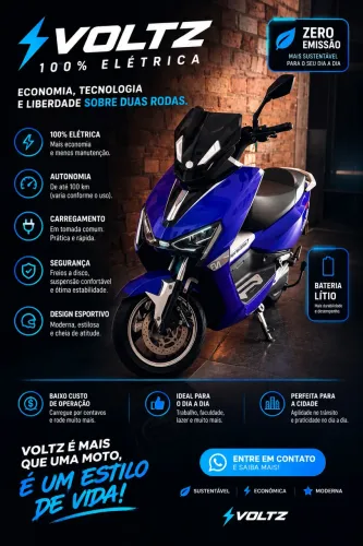 Moto 100% elétrica