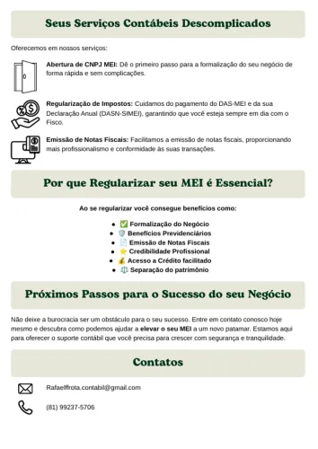 Assessoria contábil para MEI