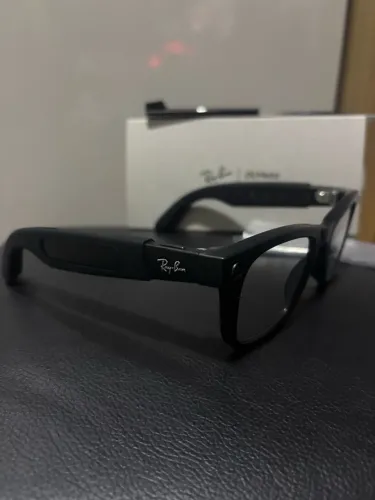 Ray-Ban Meta Wayfarer 2ª Geração 53mm Preto Fosco Completo na Caixa + Lentes