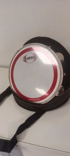 Pandeiro com Case Executiva  Contemporânea 10 polegadas Super Nylon 