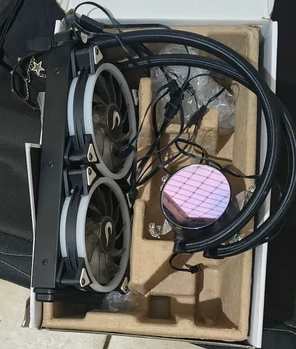 Water Cooler Rise Mode Gamer Black, RGB, 240mm, AMD/Intel, Preto - RM-WCB-02-RGB