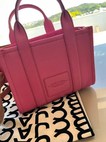 Bolsa The Leather Tote Bag Marc Jacobs Pequena - Rosa (Original / Nova)