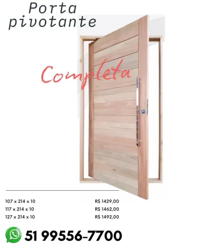 Porta pivotante completa