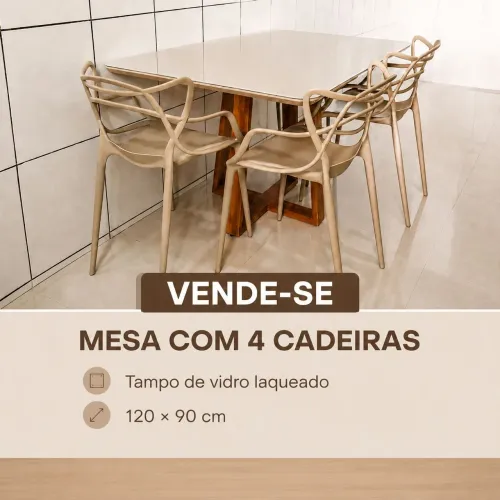 MESA DE JANTAR 4 LUGARES