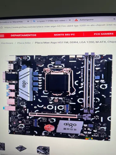 I510400f + placa mãe aigo h11m ddr4 lga 1200