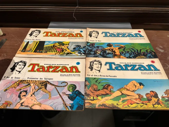 Tarzan - pranchas dominicais - 1-2-3-4 - EBAL . 1975