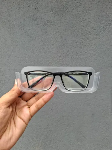 Suporte Gurda-Óculos para Óculos de Acrílico Porta-Óculos de Parede com Adesivo