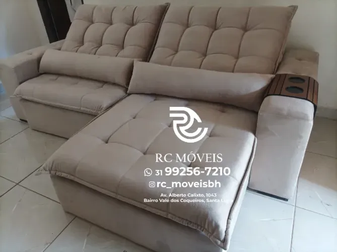 Sofá Cristal Retrátil e Reclinável - Conforto e Estilo