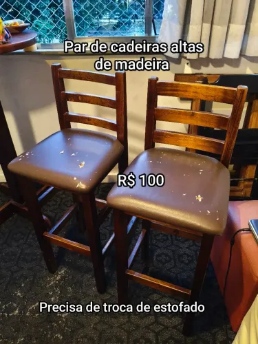 Par de banquetas altas