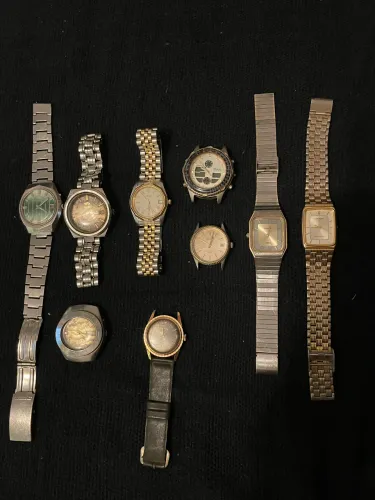 Lote de relógios vintage masculinos todos parados precisam de revisão NÃO VENDO SEPARADO