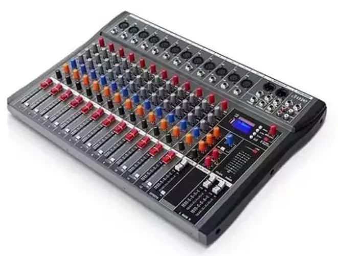 Console de Gravação Mixer 12  Canais Profissional 