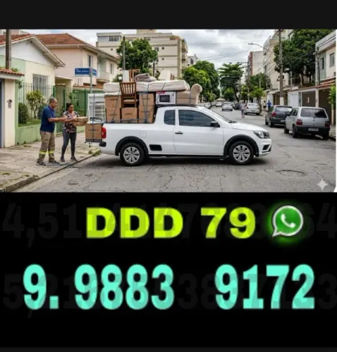 Frete em Aracaju Atendimento ao Interior, Povoados, Bahia e Alagoas 
